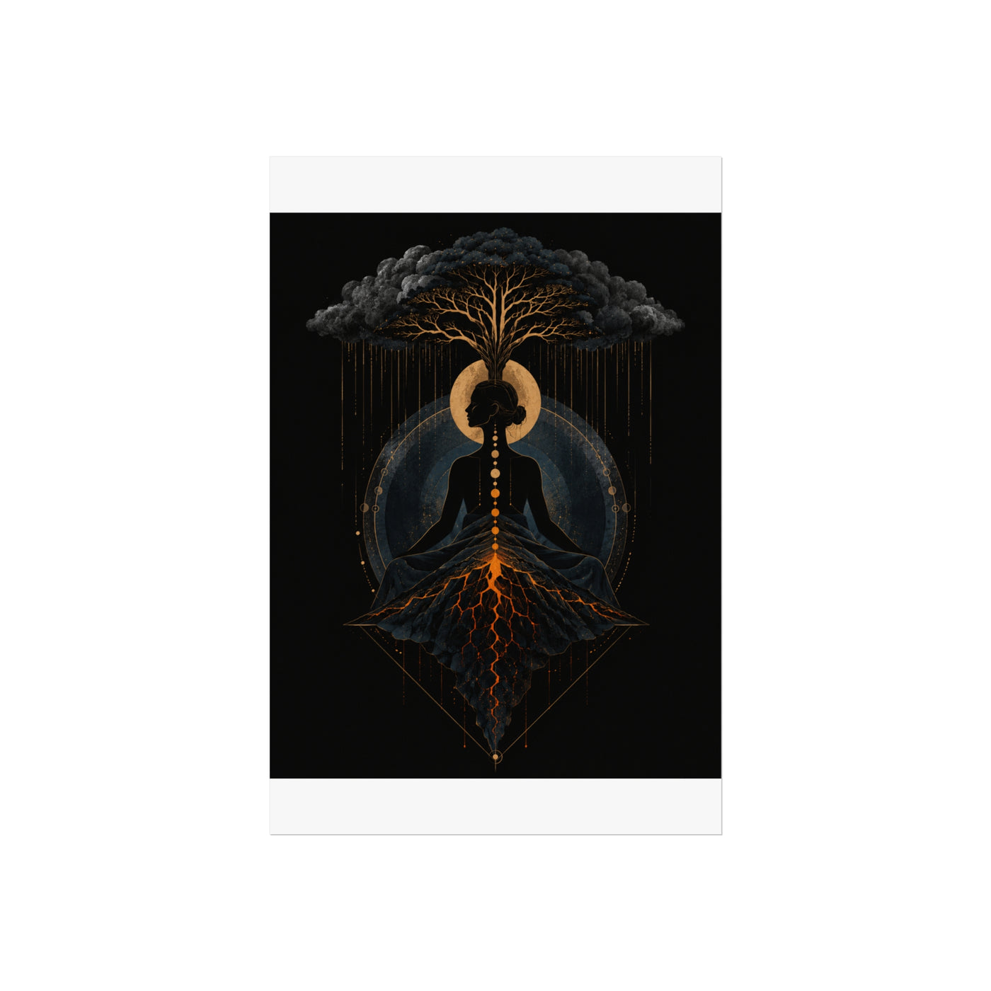 Rain Tree Meditation Art Print