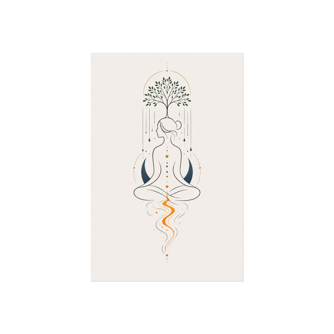 Still Root Minimal Meditation Print