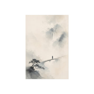 Quiet Crossing Mist Art Print